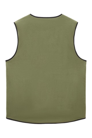 Dubbelzijdig Mouwloos Vest - Kaki en Zwart
