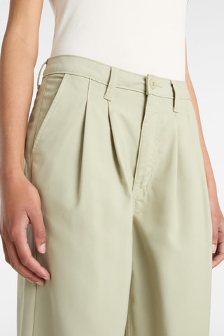 Broek Alder Relaxed Pleated P - Zeegroen