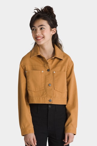 Jasje Raynes Crop Trucker Jacket GR - Bruin