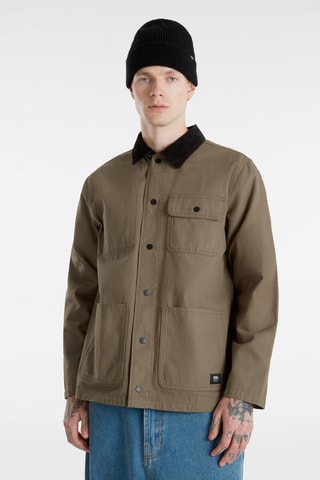 Jasje MN Drill Chore Coat - Taupe