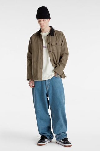 Jasje MN Drill Chore Coat - Taupe
