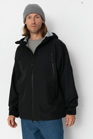 Jasje met Capuchon MTE High-country 3L jacket - Zwart 