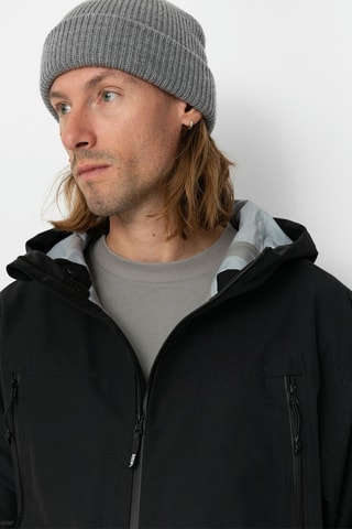 Jasje met Capuchon MTE High-country 3L jacket - Zwart 