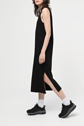 Midi-jurk Left Chest - Zwart