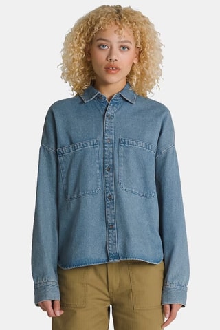 Spijkerblouse Antica Boxy - Indigoblauw