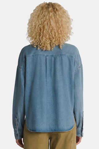 Spijkerblouse Antica Boxy - Indigoblauw