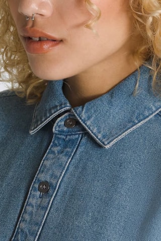 Spijkerblouse Antica Boxy - Indigoblauw