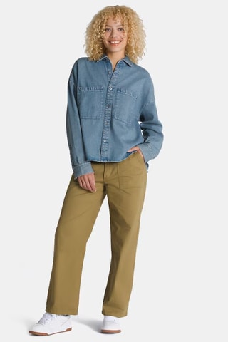 Spijkerblouse Antica Boxy - Indigoblauw