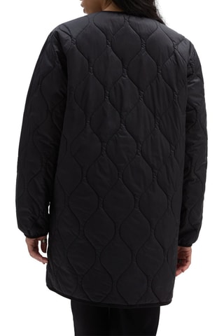Dubbelzijdige Gewatteerde Jas Forces Os Long Rev Liner Jacket Zwart en Camel