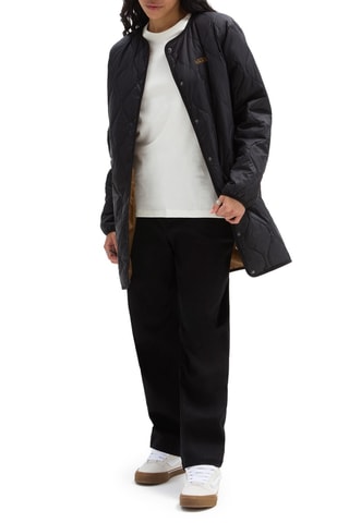 Dubbelzijdige Gewatteerde Jas Forces Os Long Rev Liner Jacket Zwart en Camel
