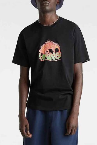 T-shirt Fiery Friend - Zwart