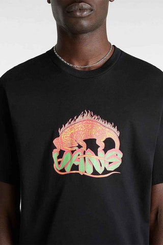 T-shirt Fiery Friend - Zwart