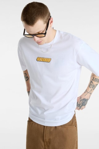 T-shirt Retro V - Wit