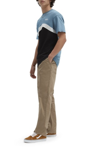 T-Shirt Sidestripe Block Blauw