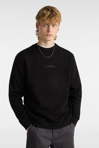 Sweater met Capuchon Essential Relaxed Crew - Zwart