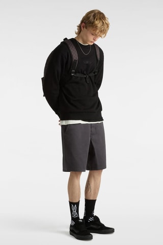 Sweater met Capuchon Essential Relaxed Crew - Zwart