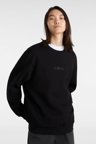 Sweater met Capuchon Essential Relaxed Crew - Zwart