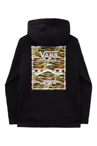Sweater met Capuchon Print Box - Zwart