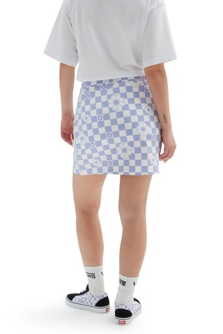 Rechte Rok Hoge Taille - Wit en Marineblauw