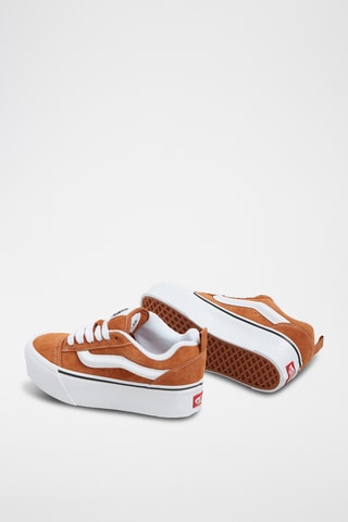 Leren Platform Sneakers Knu Stack - Bruin