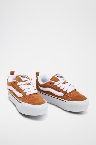 Leren Platform Sneakers Knu Stack - Bruin