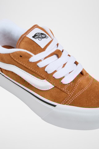 Leren Platform Sneakers Knu Stack - Bruin