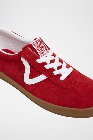 Leren Sneakers Sport Low - Rood 
