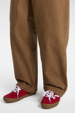 Leren Sneakers Sport Low - Rood 