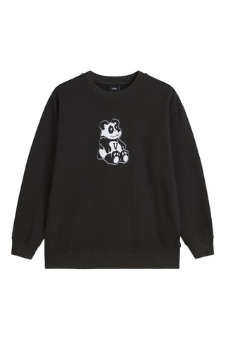 Fleece Sweater Pandamonium - Zwart 