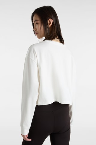 Cropped T-shirt Retro V - Wit