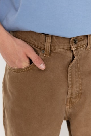 Baggy Jeans Check-5 - Bruin