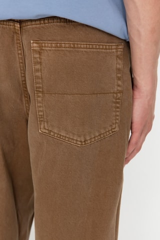 Baggy Jeans Check-5 - Bruin