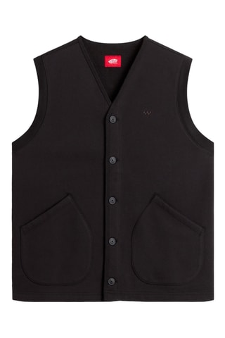 Mouwloos Fleece Vest Skate - Zwart
