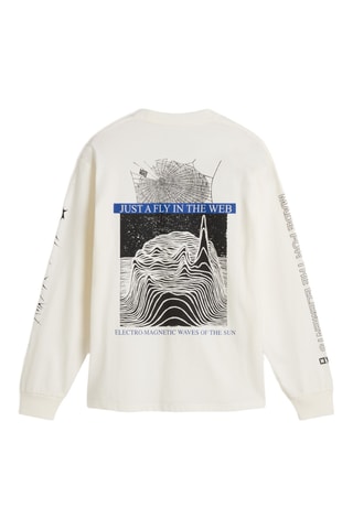 T-shirt MTE Electro Waves - Ecru