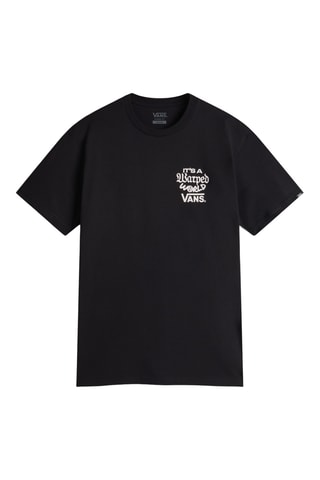 T-shirt Warped Worl - Zwart
