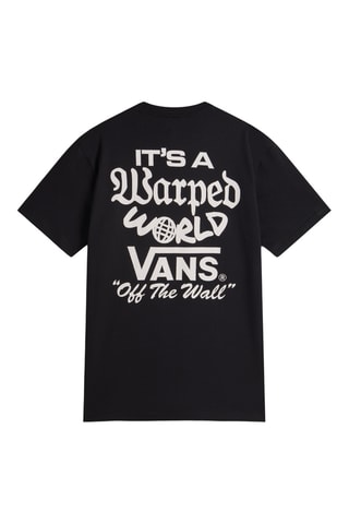 T-shirt Warped Worl - Zwart
