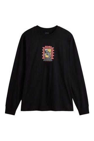 T-shirt Skull Window - Zwart