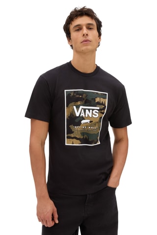 T-shirt Classic Print Box - Zwart