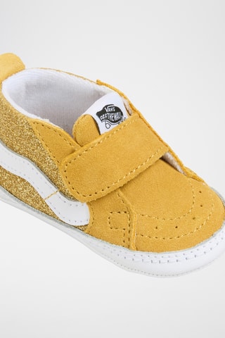 Hoge Leren Sneakers Sk8-Hi Crib - Mosterdgeel en Goudkleurig