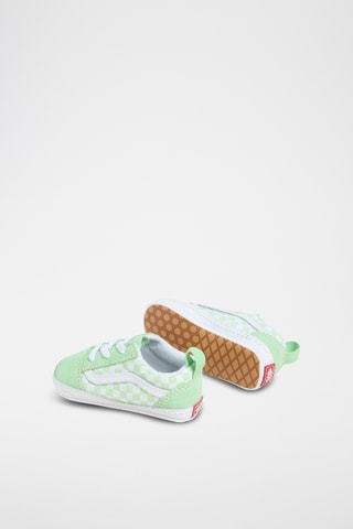Leren Sneakers Old Skool Crib - Lichtgroen en Wit