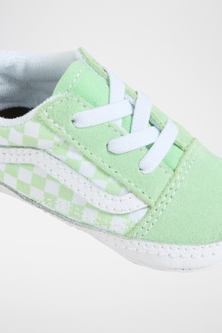 Leren Sneakers Old Skool Crib - Lichtgroen en Wit