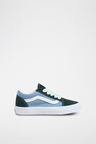 Nubuck Sneakers Old Skool - Donkergroen en Hemelsblauw