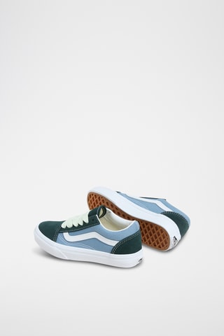 Nubuck Sneakers Old Skool - Donkergroen en Hemelsblauw