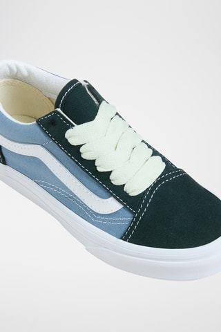Nubuck Sneakers Old Skool - Donkergroen en Hemelsblauw