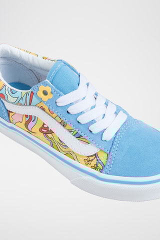 Nubuck Sneakers Old Skool - Hemelsblauw en Wit