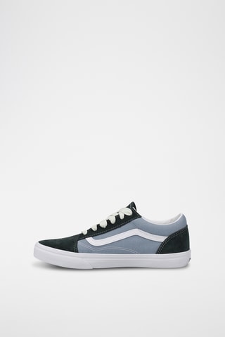 Nubuck Sneakers Old Skool - Donkergroen en Lichtblauw