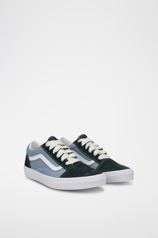 Nubuck Sneakers Old Skool - Donkergroen en Lichtblauw