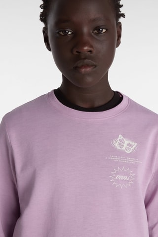 T-shirt Healing Bloom - Lichtpaars