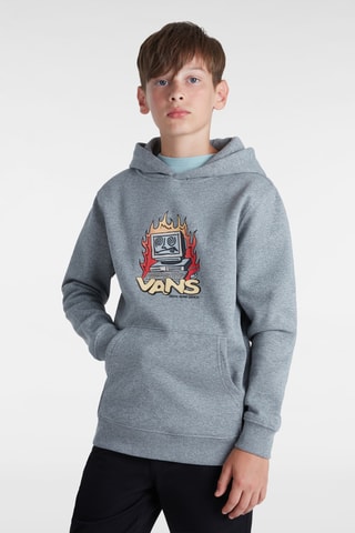 Fleece Sweater Digital Repair PO - Gemêleerd Lichtgrijs