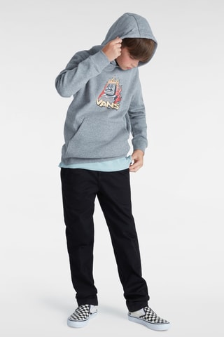 Fleece Sweater Digital Repair PO - Gemêleerd Lichtgrijs
